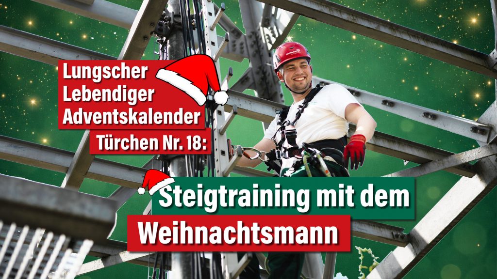 Steigtraining mit dem Weihnachtsmann